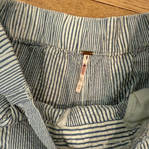 Free People Good Days Seersucker Wide Leg Trousers NWOT Size XS - Picture 5 of 5